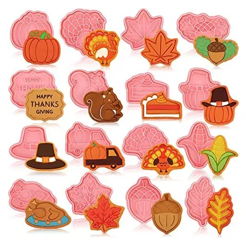 Hoolerry Cookie Cutters with Plunger Stamps