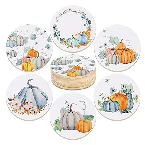 Hoolerry Fall Leaf Wood Coasters