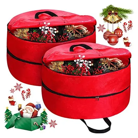 Hoolerry Christmas Wreath Storage Containers