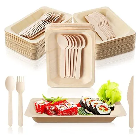 Hoolerry Disposable Wooden Bowls & Tableware