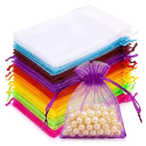 Hoolerry Organza Drawstring Gift Bags – Multicolor