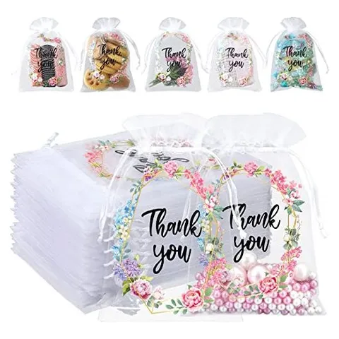 Hoolerry Organza Drawstring Gift Bags