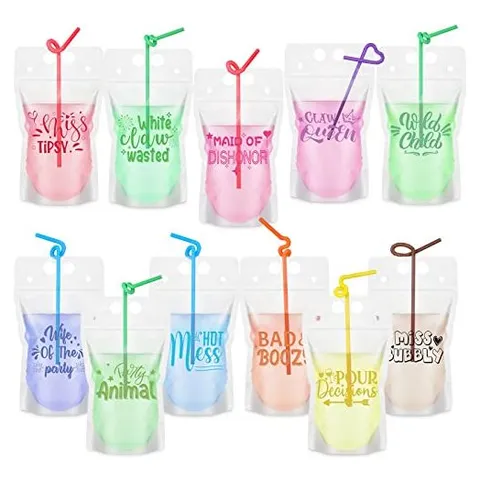 Hoolerry Drink Pouches with Straws