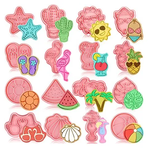 Hoolerry Cookie Cutters with Plunger Stamps