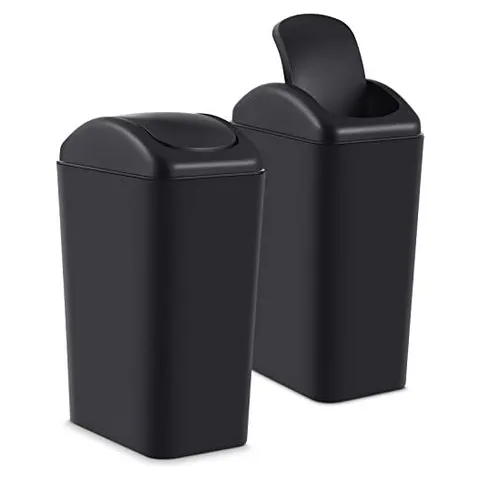 Hoolerry Small Trash Can, 3 Gallon – Black