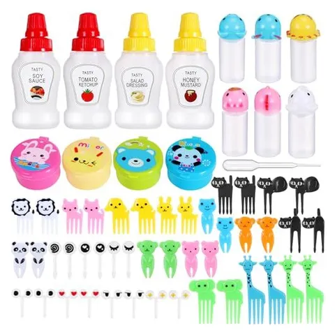 Hoolerry Mini Bento Lunch Accessories for Kids