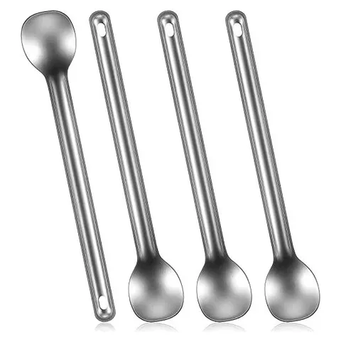 Hoolerry Long-Handle Titanium Spoons