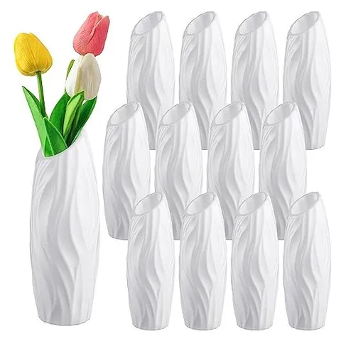 Hoolerry White Flower Vases for Centerpieces – Cute Style