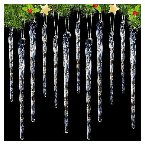 Hoolerry Clear Icicle Ornaments – Colored Plating