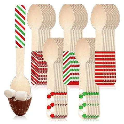 Hoolerry Disposable Wooden Spoons – Multi Styles