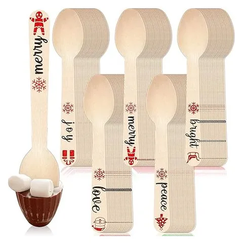 Hoolerry Disposable Wooden Spoons – Vintage Style