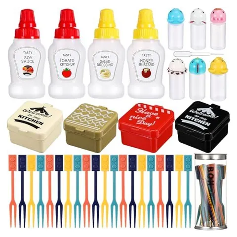 Hoolerry Mini Bento Lunch Accessories for Kids – Building Block