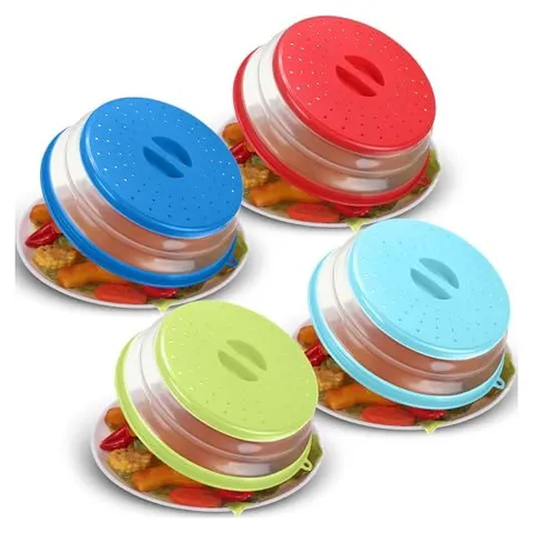 Hoolerry Microwave Splatter Covers – Green, Sky Blue, Red, Royal Blue