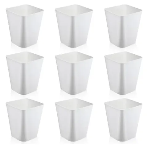 Hoolerry Small Trash Cans, 2 Gallon – White