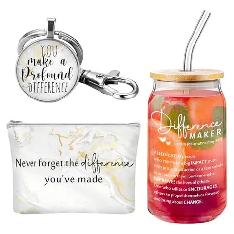 Hoolerry Thank-You Gift Sets for Women – Beige Marble · Difference Maker