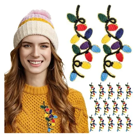 Hoolerry Christmas Iron-On Patches – Chenille