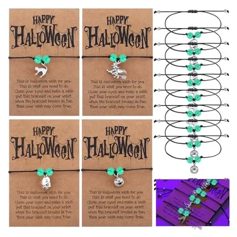 Hoolerry Glow-in-the-Dark Halloween Wish Bracelets