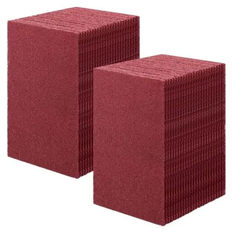 Hoolerry Light-Duty Non-Scratch Scrub Pads – Burgundy