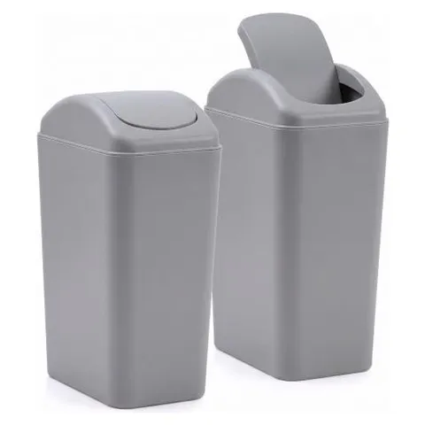 Hoolerry Small Trash Can, 3 Gallon – Gray